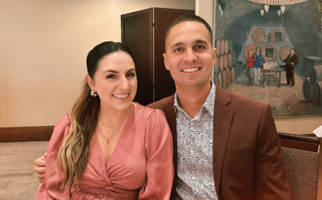 Isaiah Saldivar and his wife