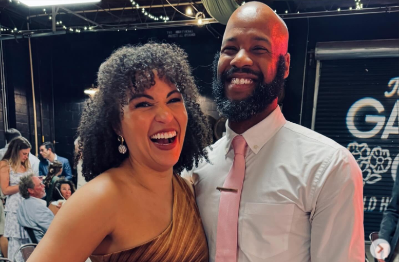 Gabrielle Byndloss and her husband Corey posing for a photo
