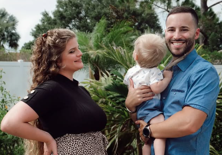 Kaitlin Bennett with her husband and son